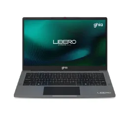 NOTEBOOK GHIA LIBERO 14 PLUG HD INTEL CELERON N4500 RAM 8GB SSD 128GB CAMARA FRONTAL 1.0 MPX WIFI-BT HDMI WIN 11 HOME COLOR GRIS